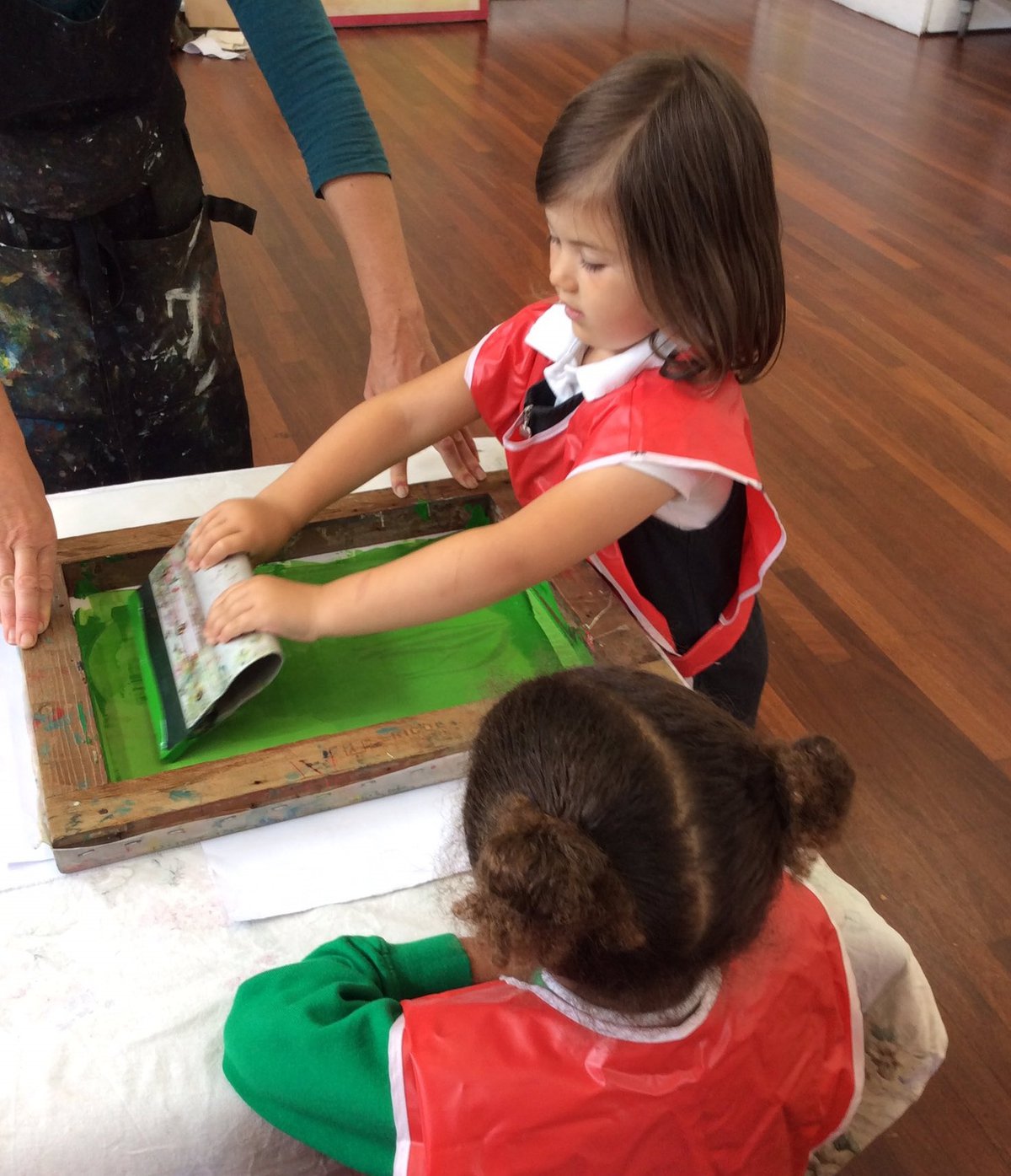 children screen printing