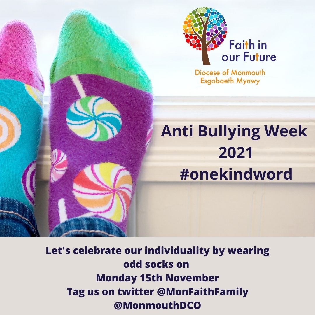 Pair of odd socks for anti bullying week